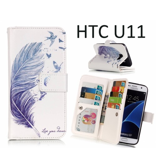 HTC U11 Case Multifunction wallet leather case