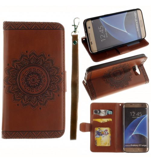 Galaxy S7 EDGE printed ID wallet leather case