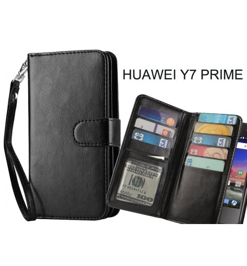 Huawei Y7 Prime Case Multifunction wallet leather case