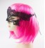 BLACK MACHINE TATTED LACE SECRET MASK MASQUERADE VEIL-PARTY COSTUME