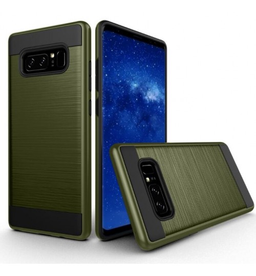 Galaxy Note 8 case impact proof hybrid case brushed