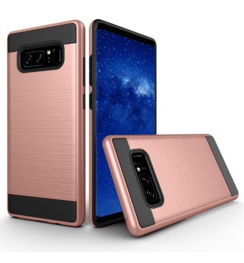 Galaxy Note 8 case impact proof hybrid case brushed