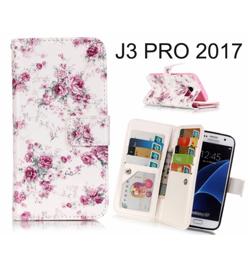 J3 PRO 2017 Case Multifunction wallet leather case