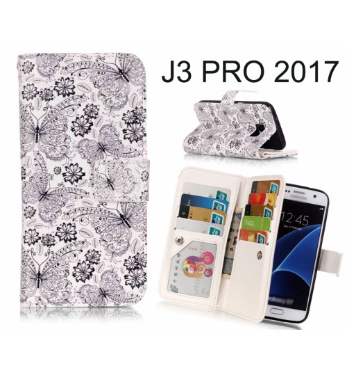 J3 PRO 2017 Case Multifunction wallet leather case