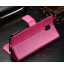 Galaxy  J5 Pro 2017  Vintage Fine Leather Wallet Case - Hot Pink