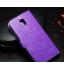 Galaxy  J5 Pro 2017  Vintage Fine Leather Wallet Case - Purple