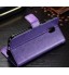 Galaxy  J5 Pro 2017  Vintage Fine Leather Wallet Case - Purple