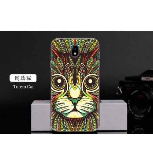 Galaxy J7 PRO 2017 case Ultra Slim Soft Gel TPU printed case soft cover