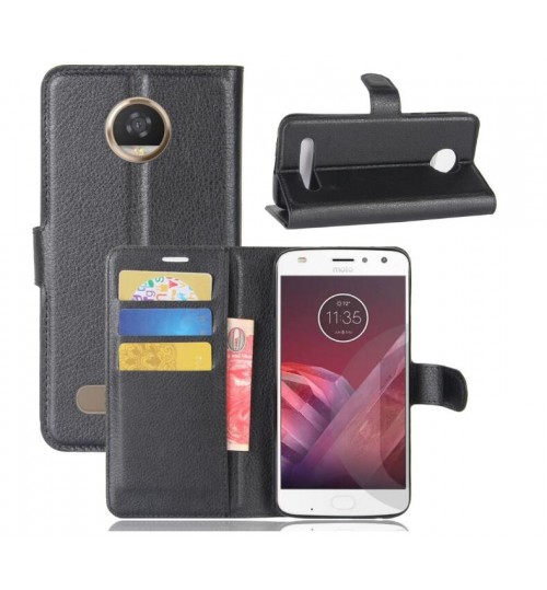 MOTO Z2 PLAY Case wallet leather case ID window combo