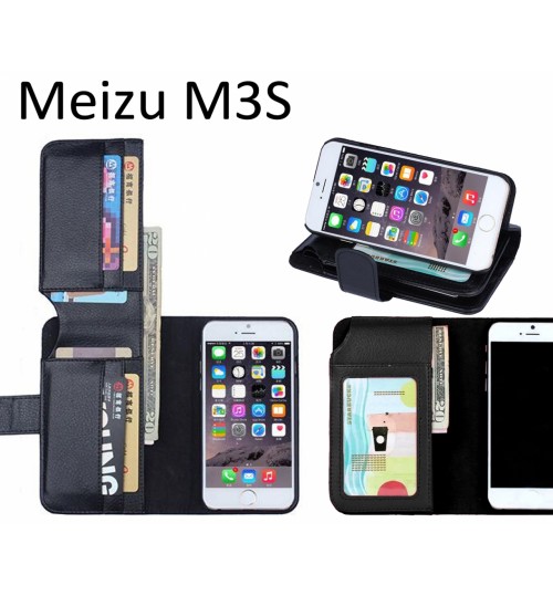 Meizu M3S case Leather Wallet Case Cover