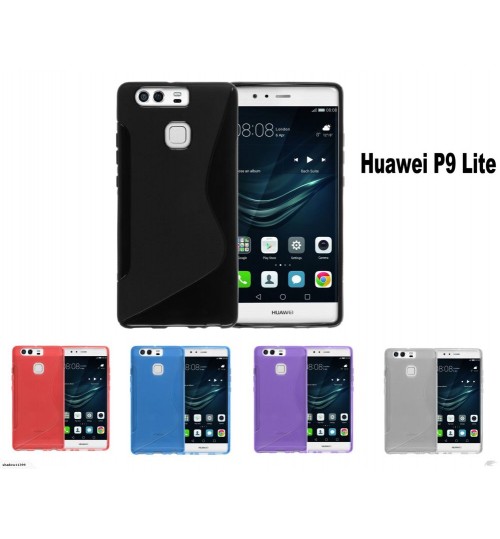 Huawei P9 Lite case TPU gel cover S line+Combo