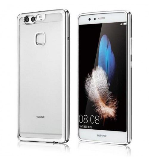 Huawei P10 LITE case Plating Bumper with clear gel back cover case