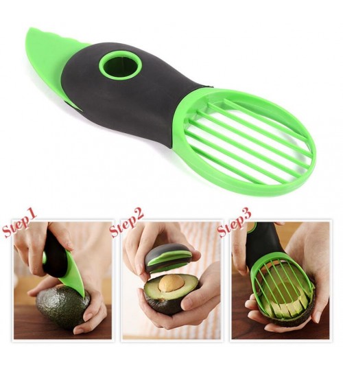 Avocado Slicer Green 3-in-1