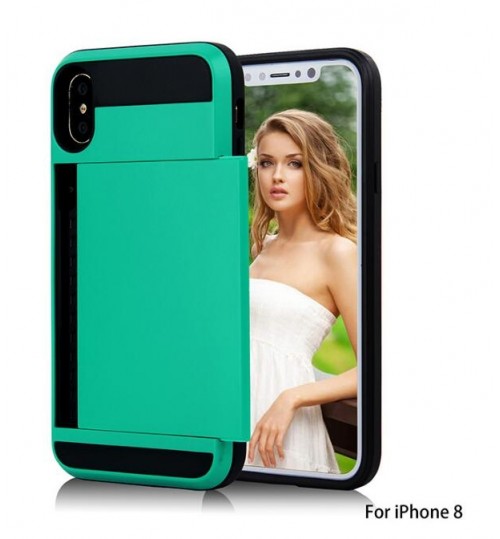 Iphone X CASE  impact proof hybrid case card holder