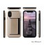 Iphone X impact proof hybrid case card clip