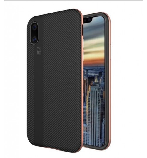 Iphone X case Carbon Fibre with Bumper Case