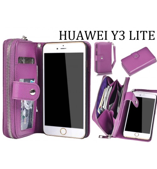 Huawei Y3 lite full wallet leather case