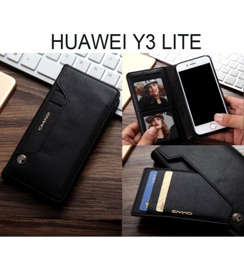 Huawei Y3 lite CASE slim leather wallet case