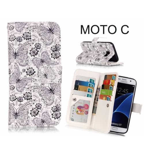 MOTO C Multifunction wallet leather case