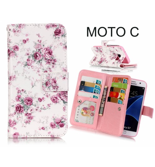 MOTO C Multifunction wallet leather case