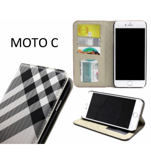 MOTO C  case wallet Leather case