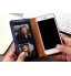 Moto C Case Slim Leather Wallet Case - Blue