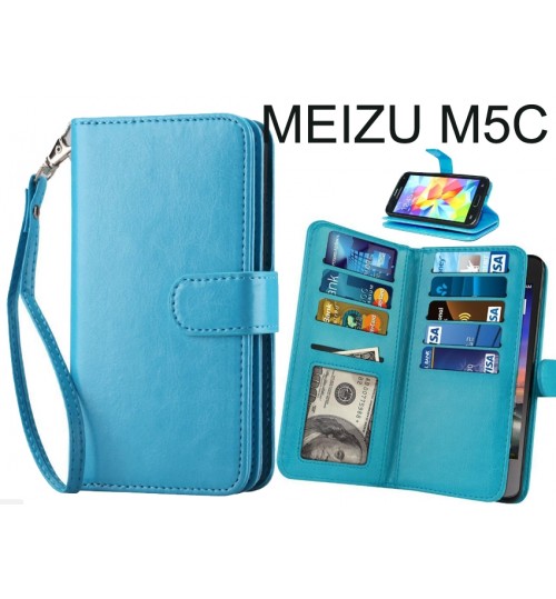 MEIZU M5C CASE Double Wallet leather case 9 Card Slots