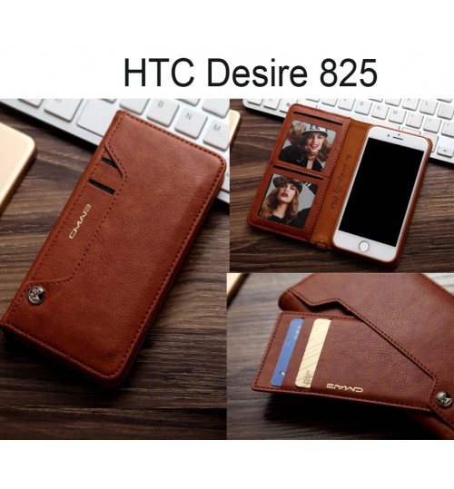 HTC Desire 825 CASE slim leather wallet case