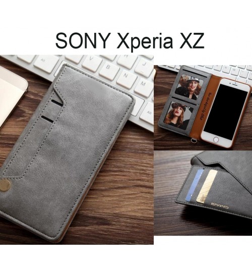 SONY Xperia XZ  CASE slim leather wallet case