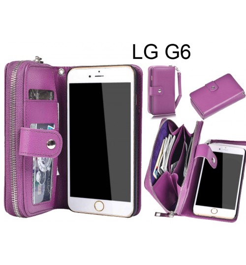 LG G6 case full wallet leather case