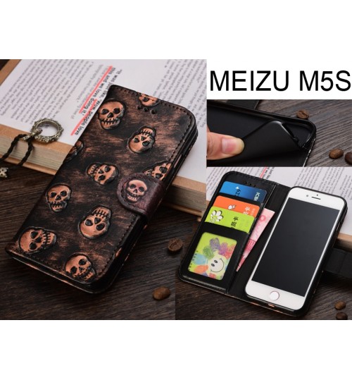 MEIZU M5S case Leather Wallet Case Cover