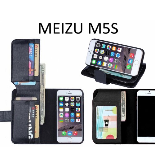 MEIZU M5S case Leather Wallet Case Cover