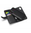iPhone X double wallet  Leather Zip case detachable