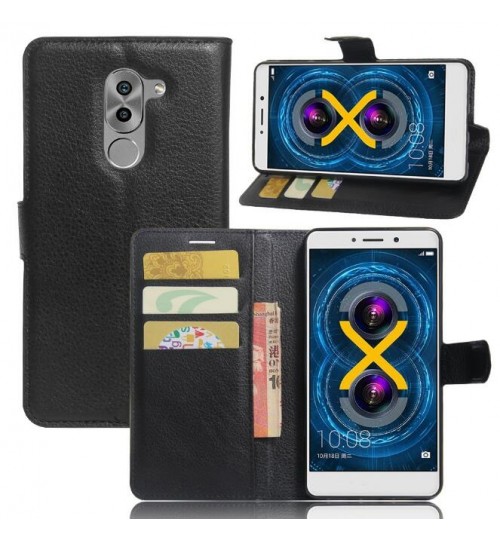 Huawei Honor 6X  wallet leather case+Pen