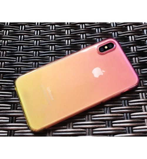 iPhone X  TPU Soft Gel Changing Color Case