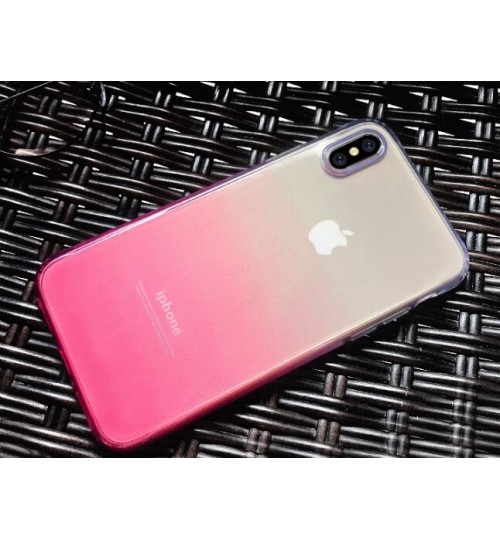 iPhone X  TPU Soft Gel Changing Color Case