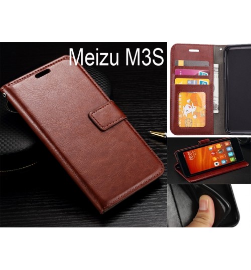 Meizu M3S case Fine leather wallet case