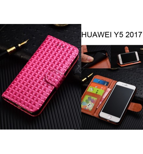 Huawei Y5 2017 case Leather Wallet Case Cover