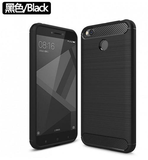 Xiaomi Redmi 4X case impact proof rugged case with carbon fiber