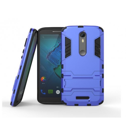 MOTO G4 PLUS  Heavy Duty Hybrid Kickstand Case Cover