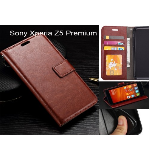 Sony Xperia Z5 Premium  case Fine leather wallet case