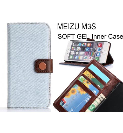 MEIZU M3 case ultra slim retro jeans wallet case
