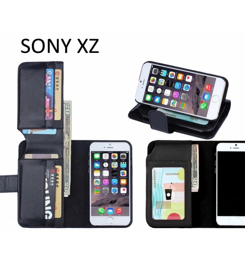 SONY XZ case Leather Wallet Case Cover