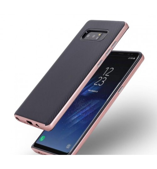 GALAXY NOTE 8  case Carbon Fibre with Bumper Case