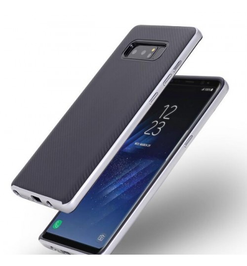 GALAXY NOTE 8  case Carbon Fibre with Bumper Case