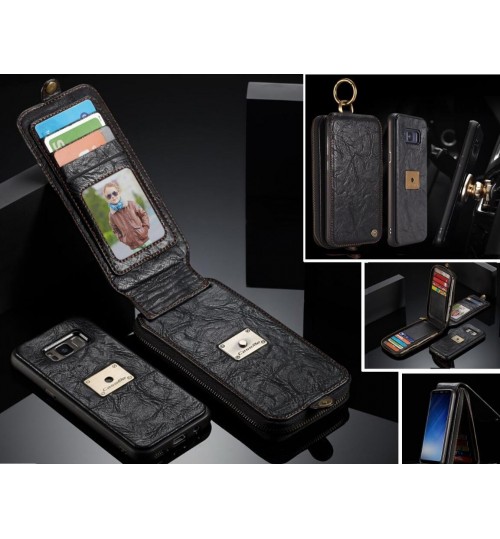 iPhone 6 6s retro wallet leather case detachable 15 cards zip