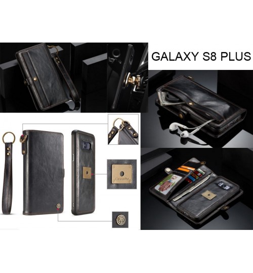 Galaxy S8 plus retro wallet leather detachable case multi cards
