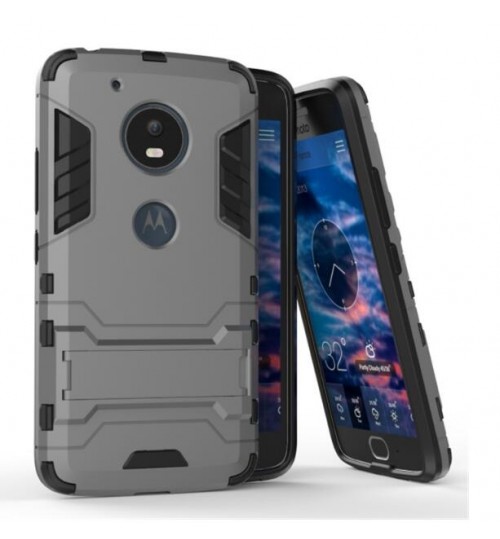 MOTO G5 Case Heavy Duty Hybrid Kickstand