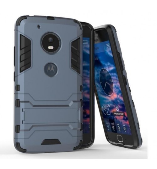 MOTO G5 Case Heavy Duty Hybrid Kickstand