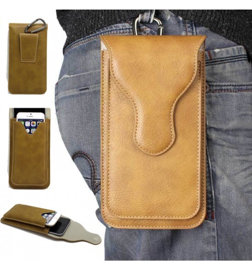 Universal Flip Leather Phone Holster Case
